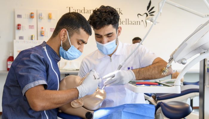 Gezondheidszorg tandarts student en docent